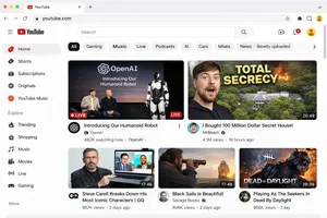Video Streaming Platform Homepage UI