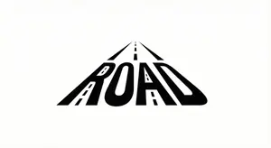 Minimalist Word-as-Object Logo Design