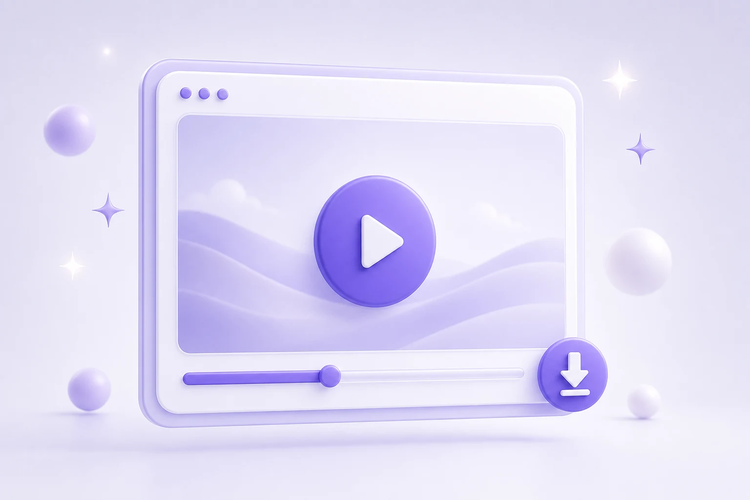 Playing and downloading the finished AI-generated video