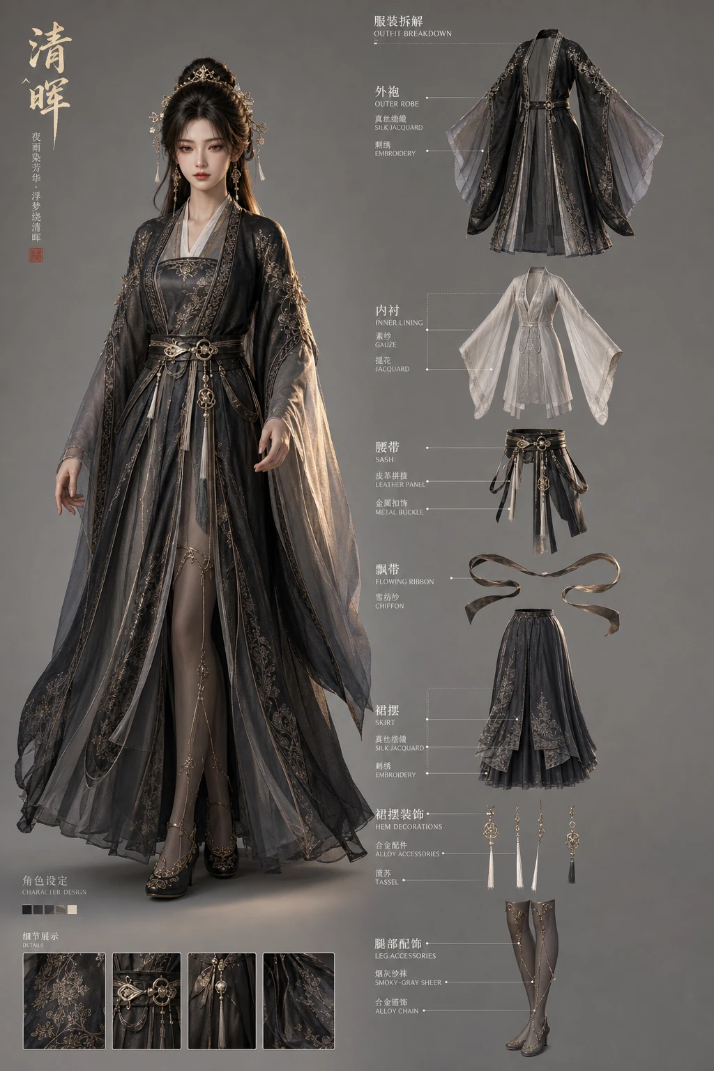 Hanfu Character Setting Sheet