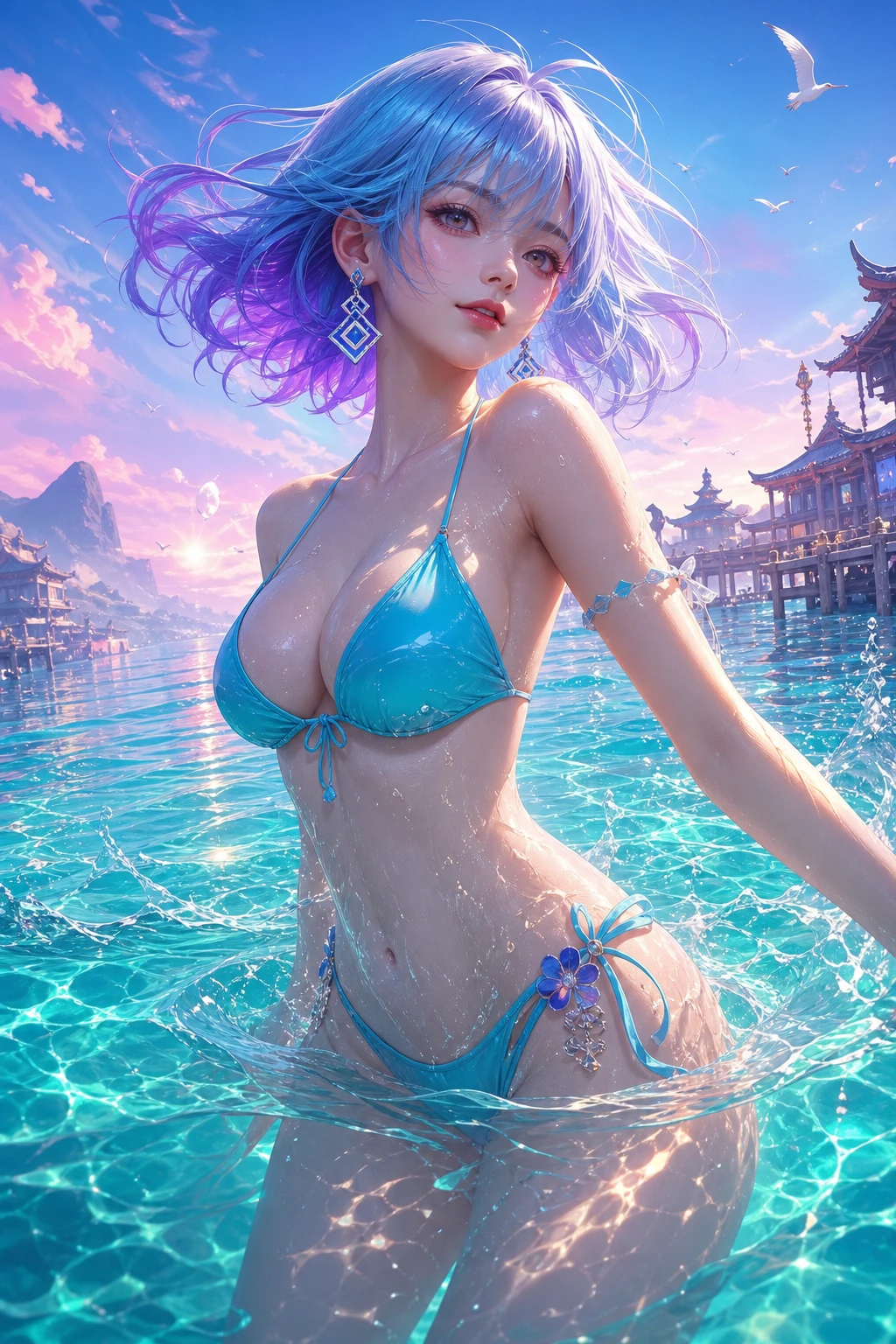 Summer Beach Fantasy Girl