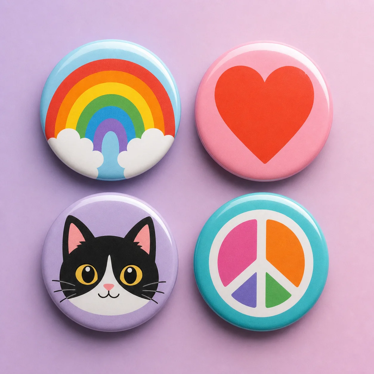 Button maker workflow for AI pin badge assets