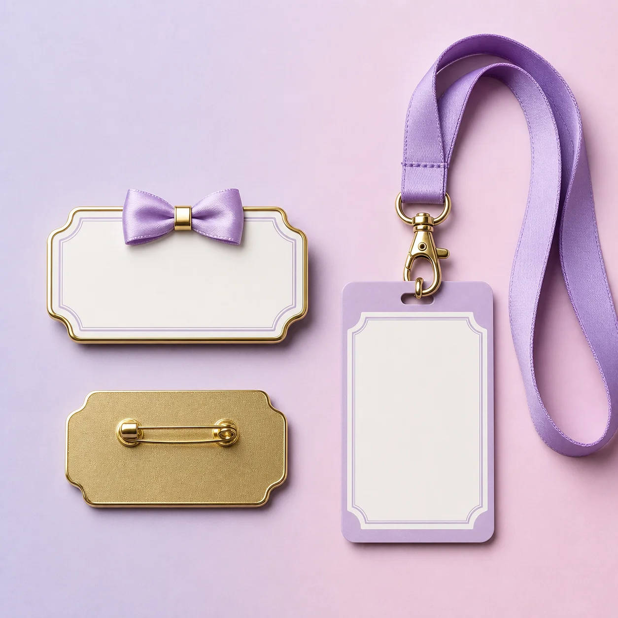 Name tag maker workflow for AI pin badge assets