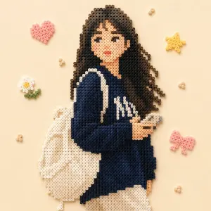 Perler Beads Portrait