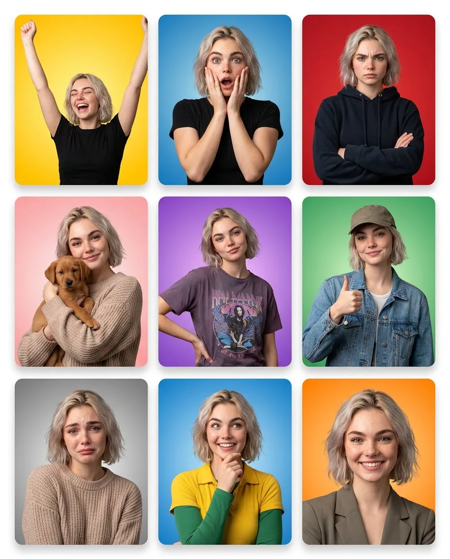 Multi-Panel Emotional State Grid reference