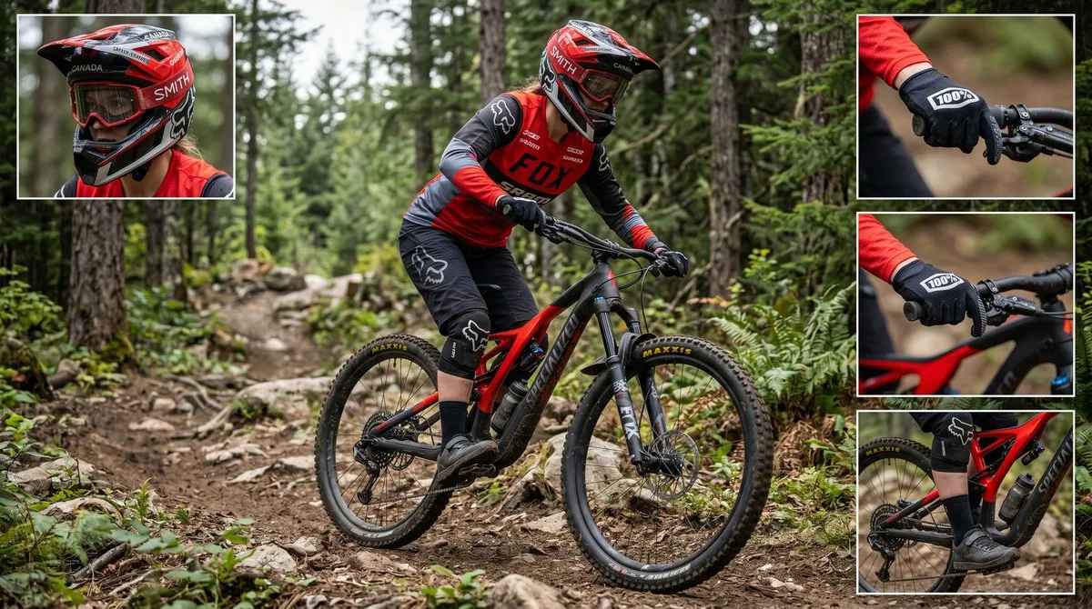 Mountain Biker Action Shots Prompt reference