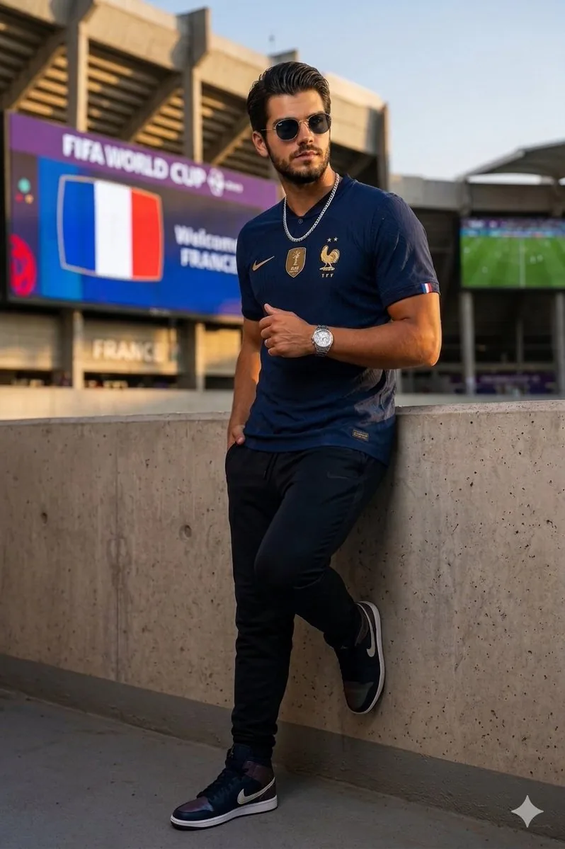 France World Cup Fashion Portrait reference