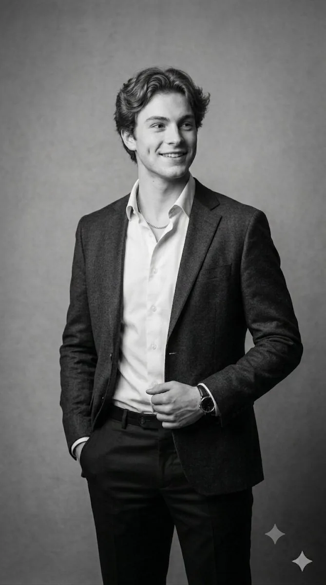 Classic Black and White Male Studio Portraits reference