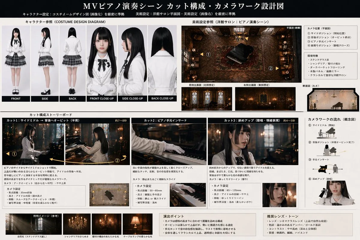 Music Video Production Storyboard Blueprint reference