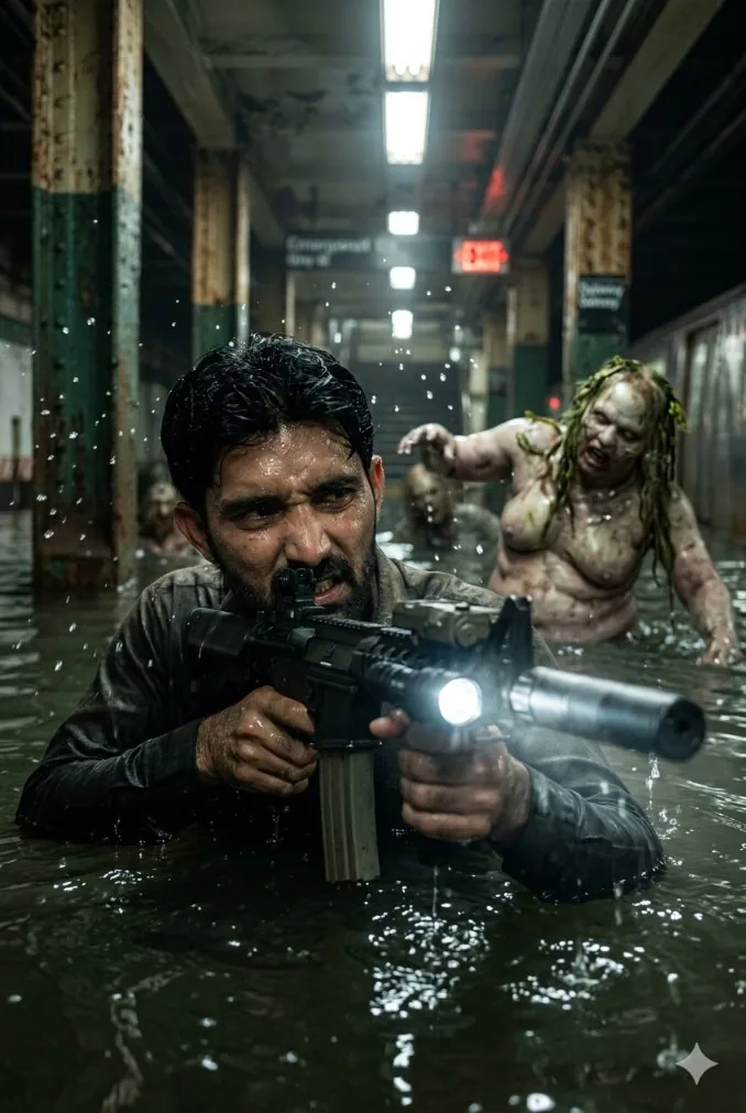 Flooded Subway Horror Chase reference