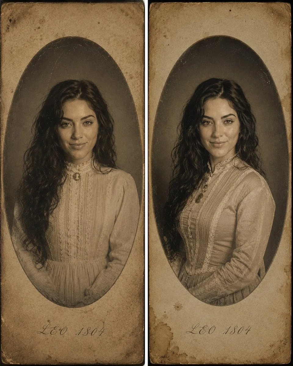 Victorian Daguerreotype Portrait from Reference reference