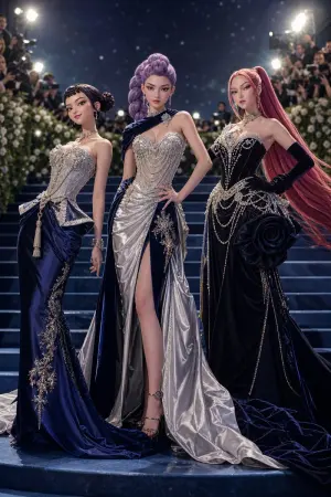Anime-Inspired Met Gala Trio