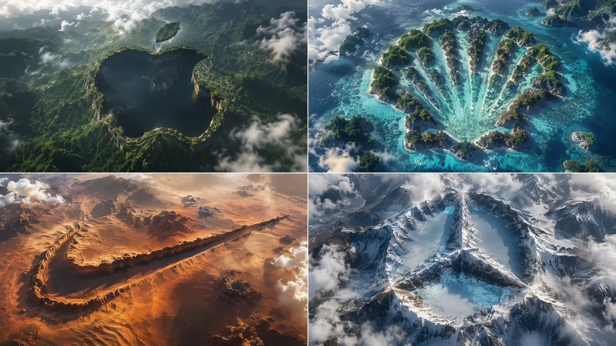Python-Scripted Hidden Logo Landscape reference