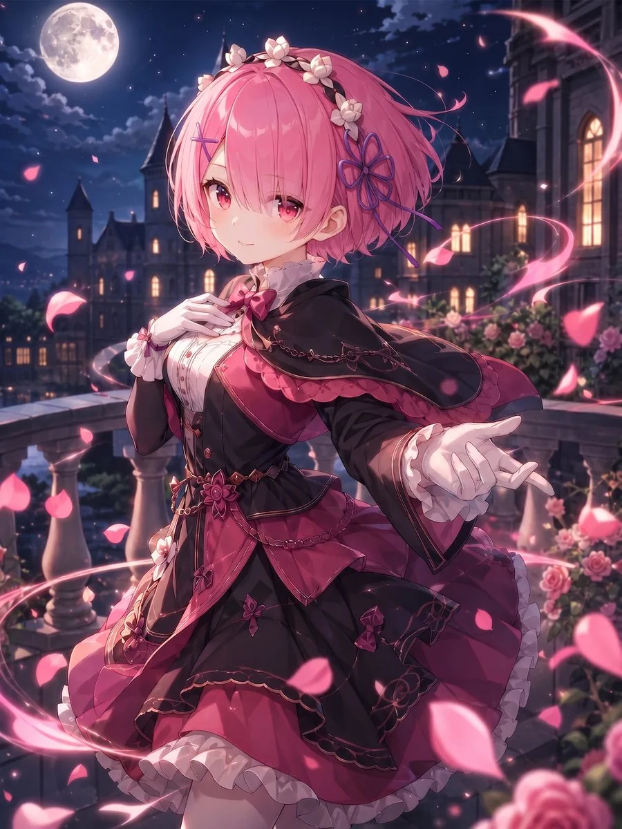 Moonlit Gothic Lolita Balcony reference