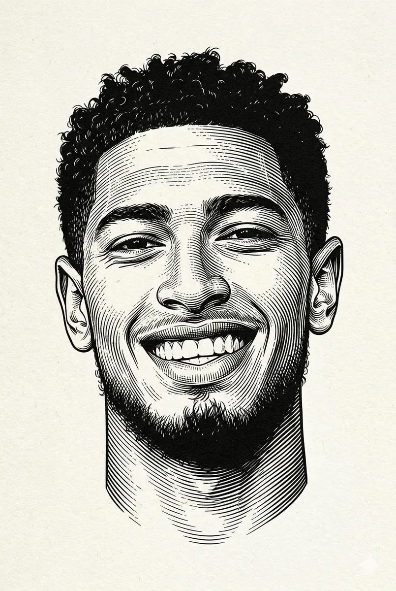 Classic Engraved Portrait Illustration reference