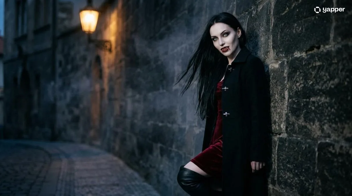 Gothic Vampire Cinematic Scene - Nano Banana Pro AI Prompt for Comic / Storyboard reference