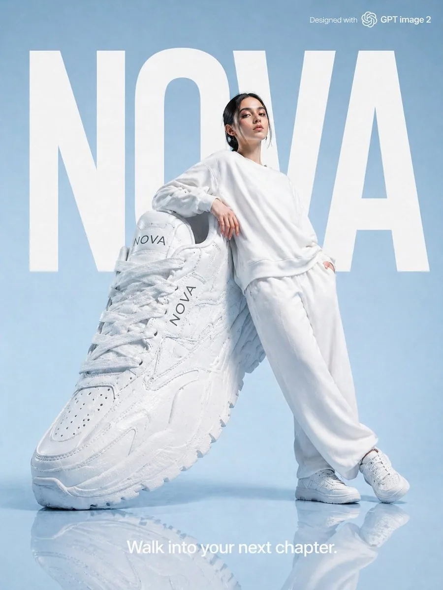 High-Fashion Brand Advertising Layout reference