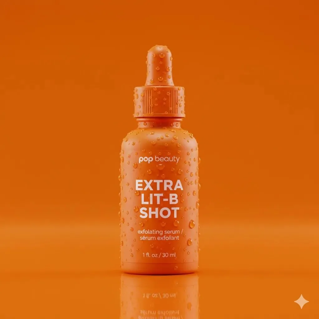 Product Photography Prompt: Orange Serum Bottle reference