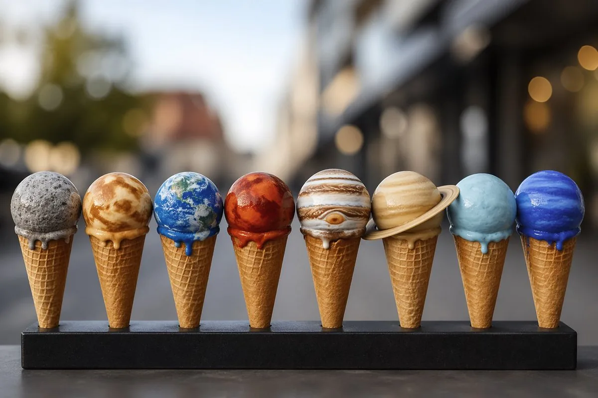 Solar System Ice Cream Cones reference