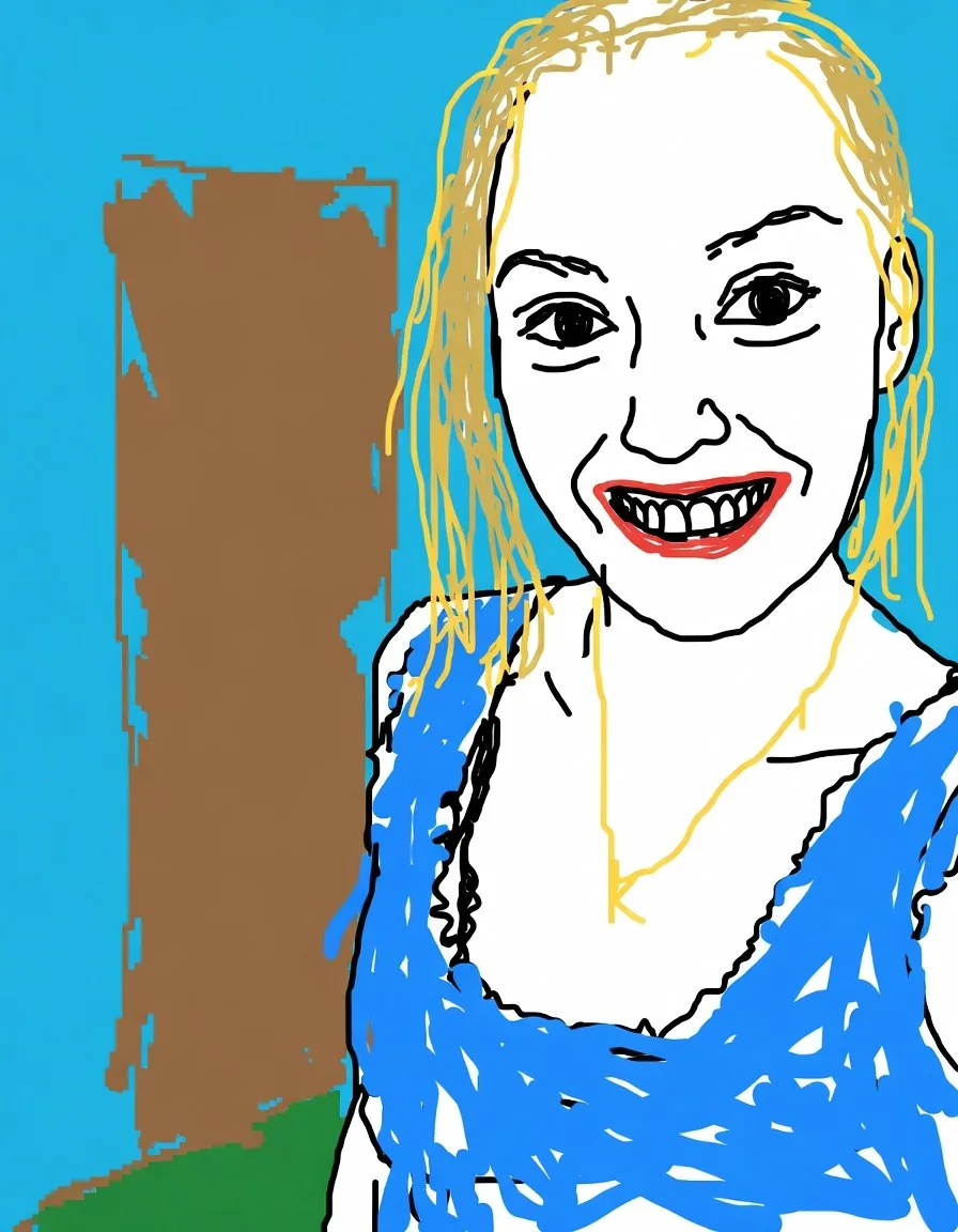 Intentional Low Quality MS Paint Redraw reference