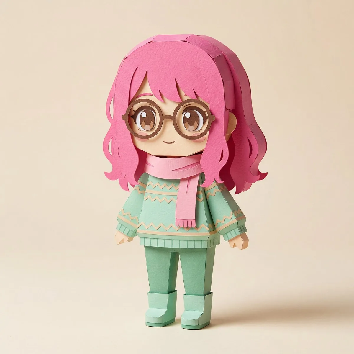 Image-to-SD Papercraft Conversion Prompt reference