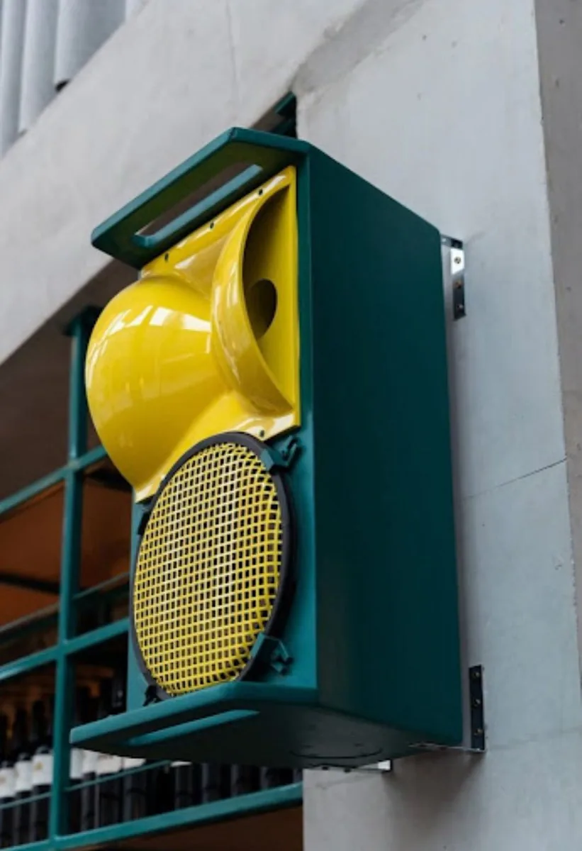 Technical drawing of a speaker from reference reference