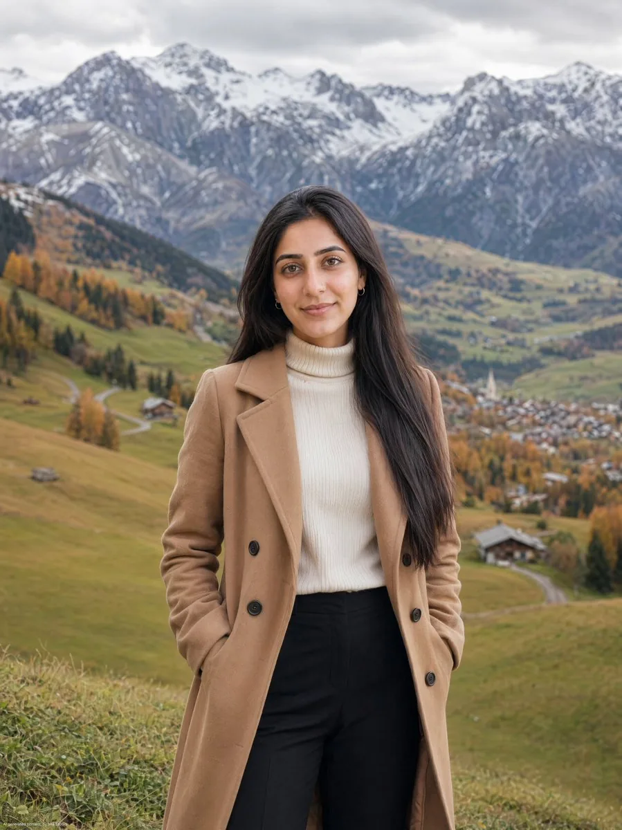 Autumn Alpine Meadow Portrait reference