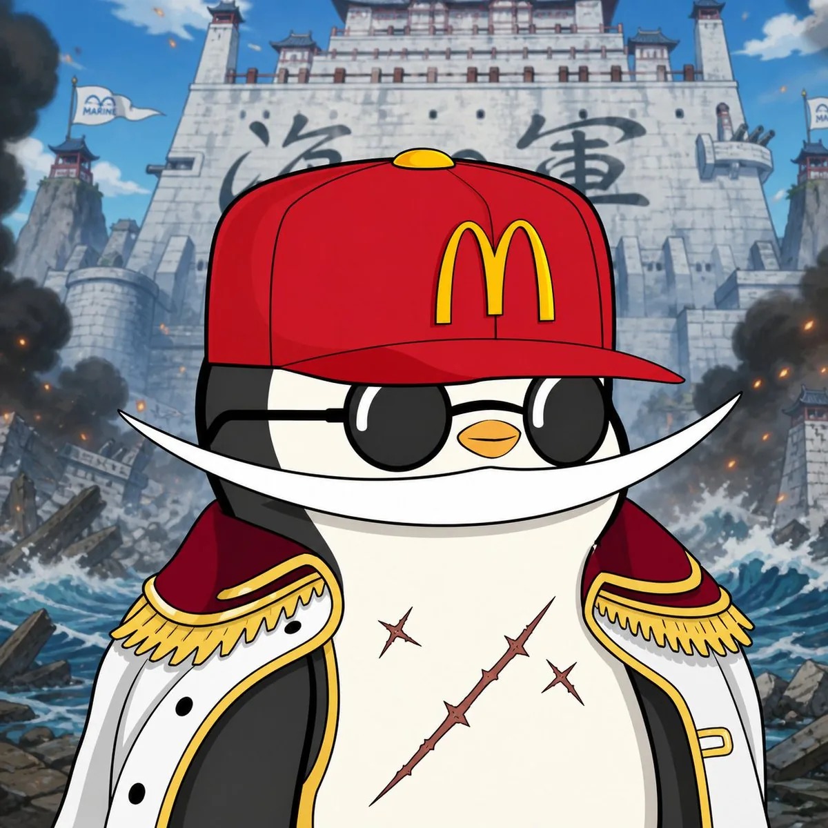 Penguin Pirate Admiral Parody reference
