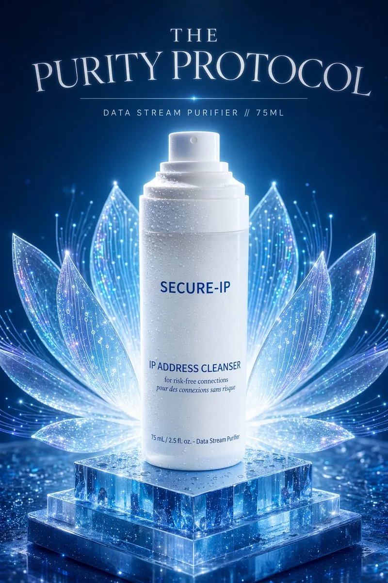 Futuristic Tech Beauty Product Poster reference