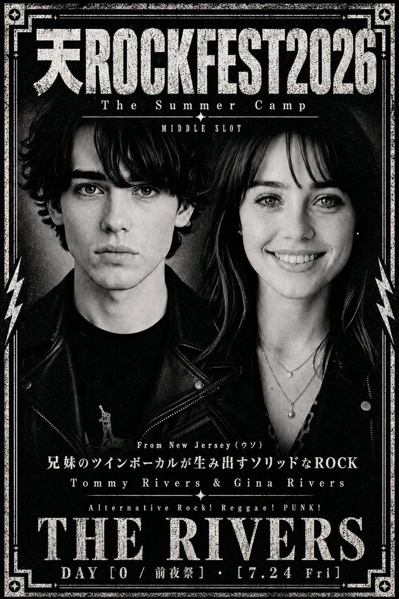 Distressed Rock Festival Artist Poster reference