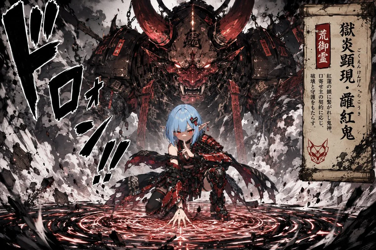 Summoning Jutsu i2i Manga Prompt reference