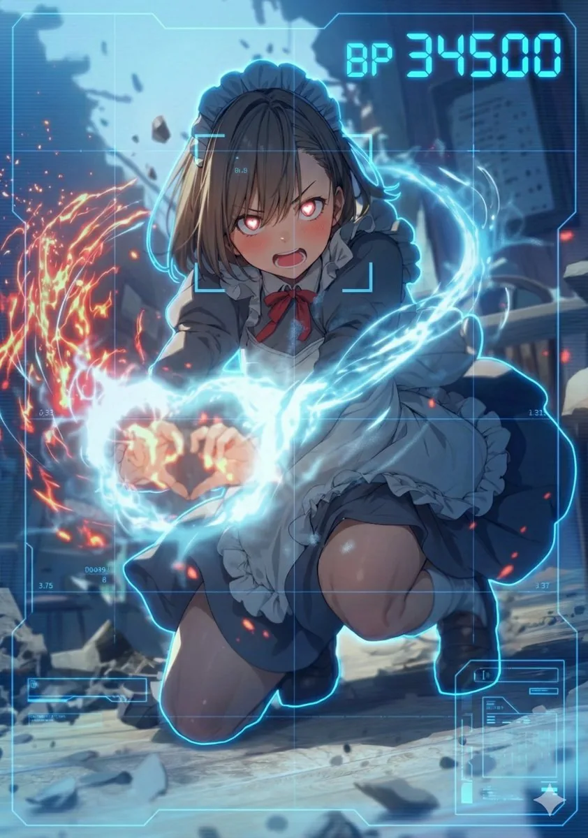 HUD battle power overlay for any character image reference