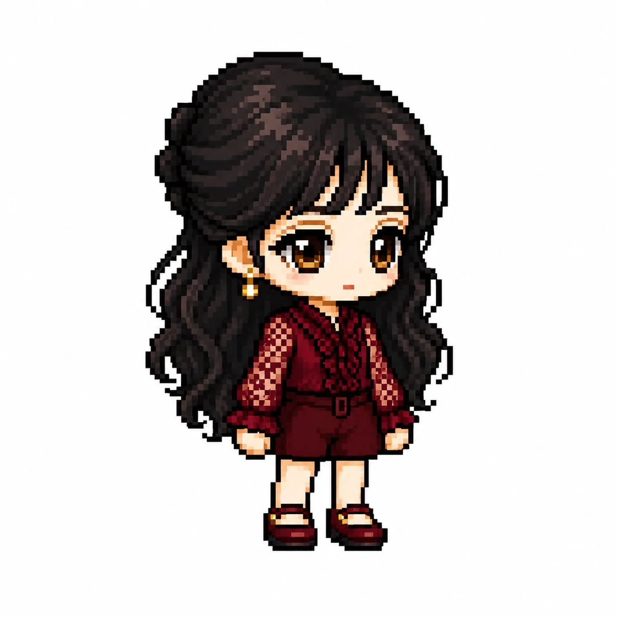 MapleStory Style Pixel Art Avatar reference
