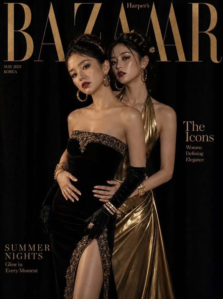 Luxury Fashion Editorial Portrait reference