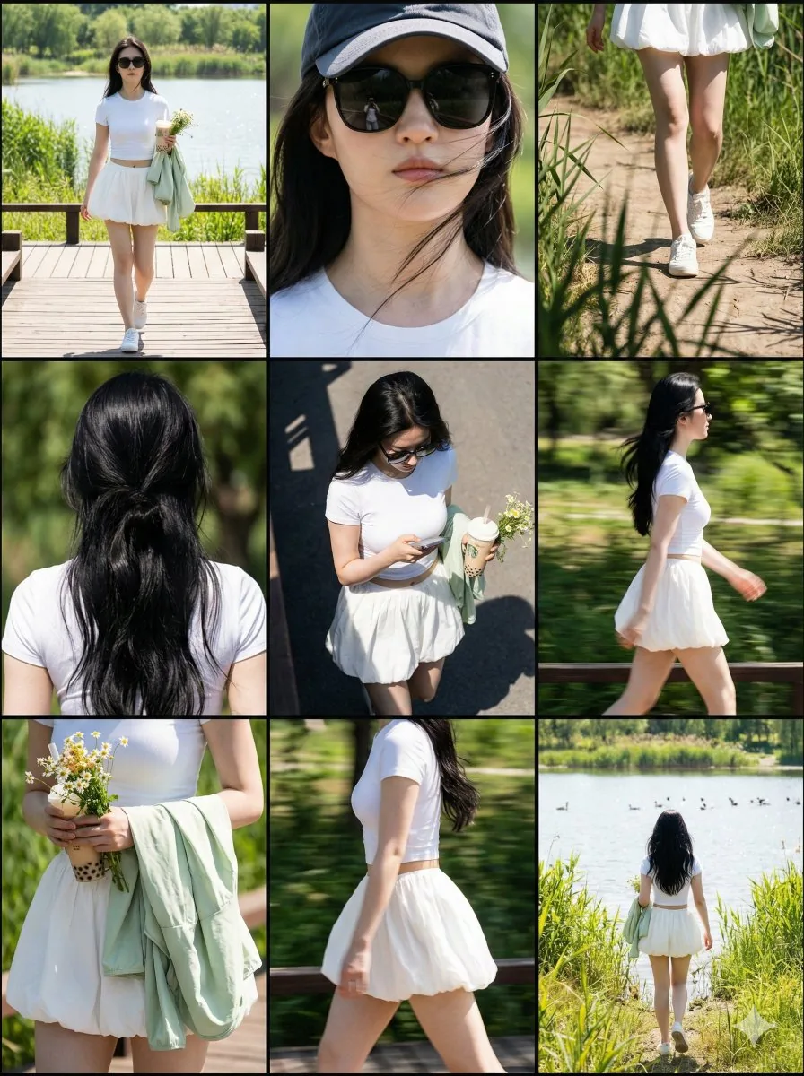 Paparazzi Collage Master Meta-Prompt (9-Grid Street Style) - Nano Banana Pro AI Prompt for Social Media Post reference