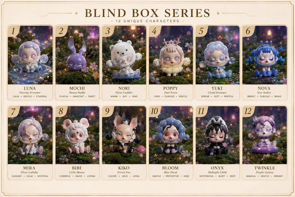 Fantasy Blind Box Character Series Poster reference
