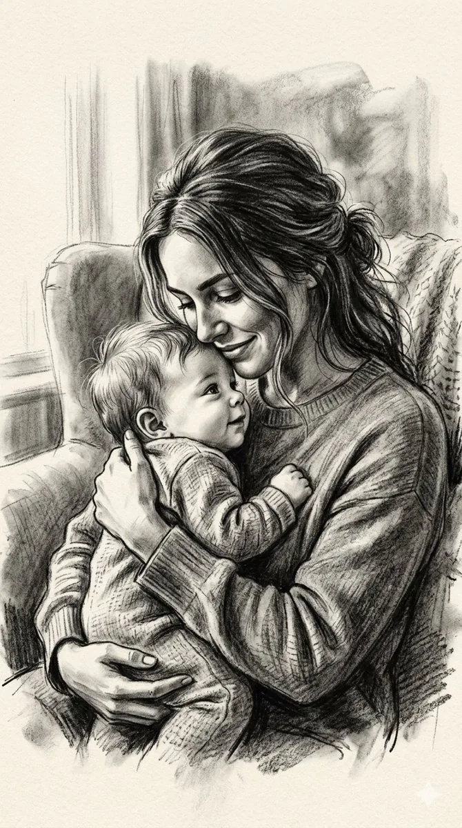 Classic Fine Art Charcoal Drawing Prompt reference
