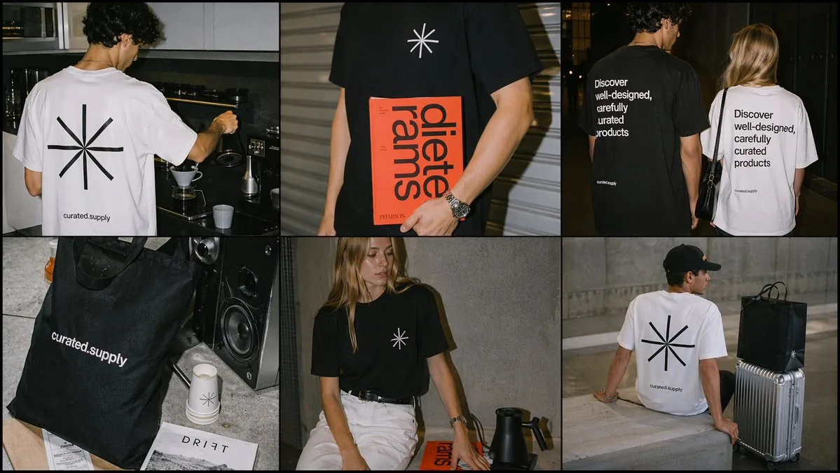 Minimal Streetwear Merch Campaign Grid reference