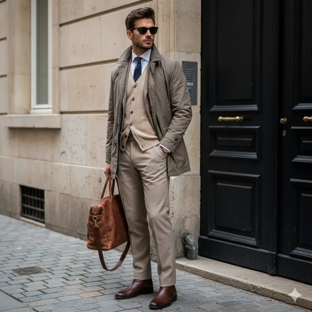 Stylish European Street Portrait reference