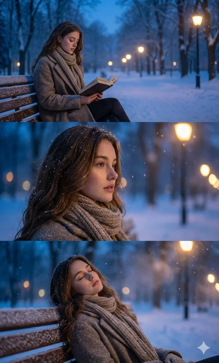 Ultra-Photorealistic Winter Portrait Sequence with Identity Lock - Nano Banana Pro AI Prompt for Social Media Post reference
