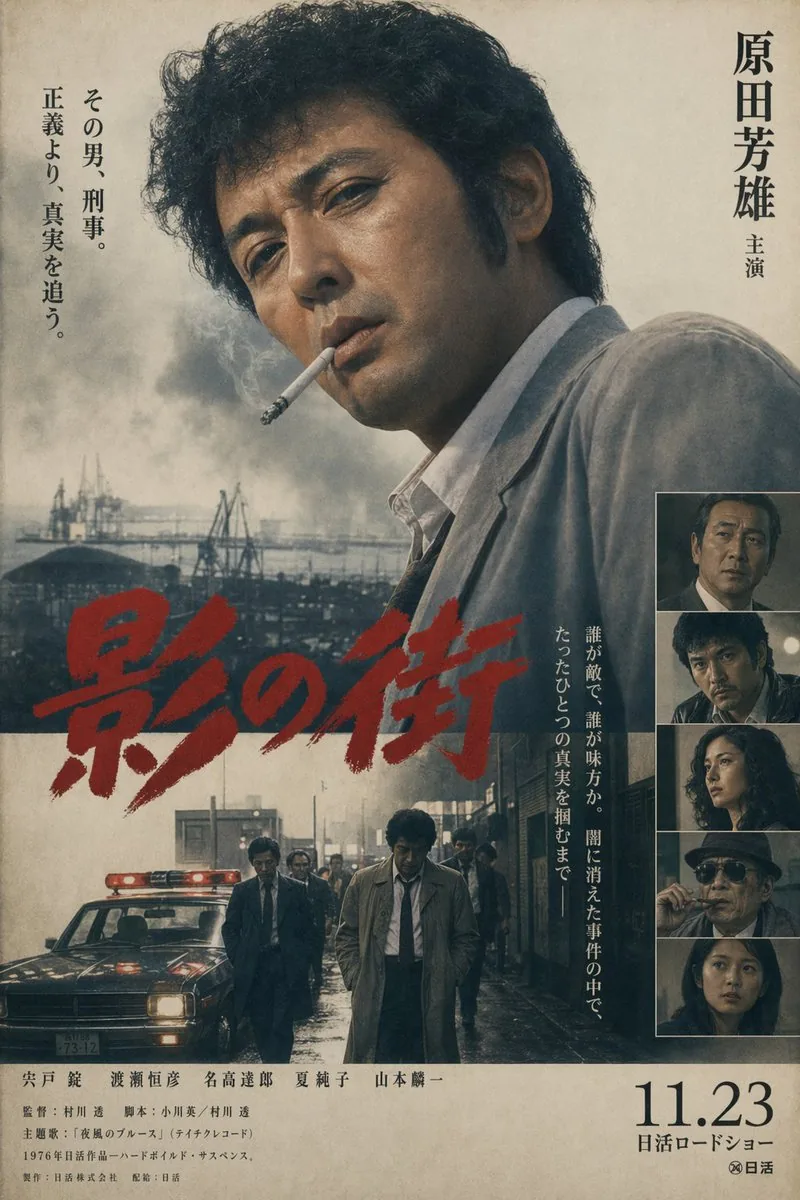 Vintage Japanese Crime Film Poster reference