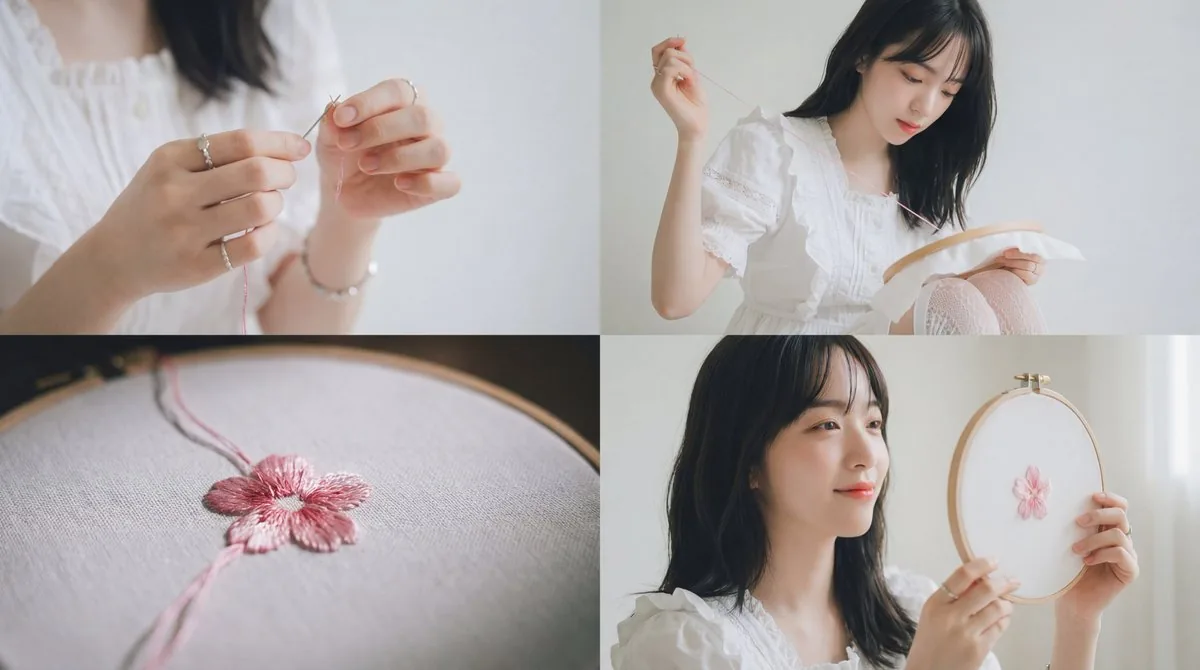 Cinematic Embroidery Scene Video reference