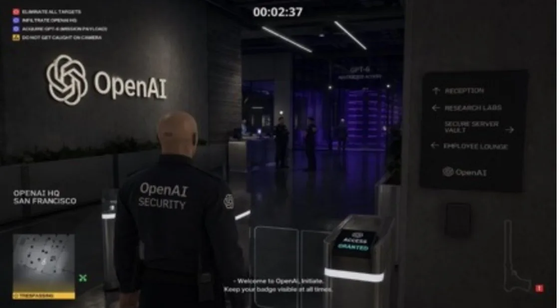 Hitman Game Screenshot Prompt reference