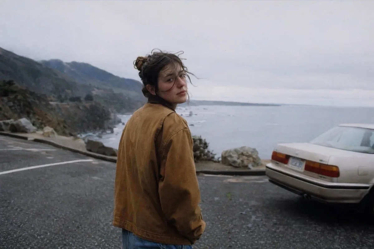 Moody Coastal Road Trip Portrait reference