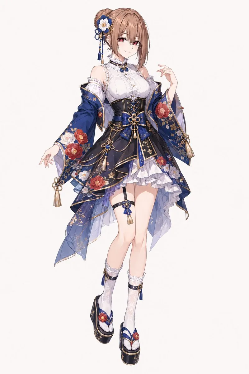 Wa-Modern Floral Idol Dress reference