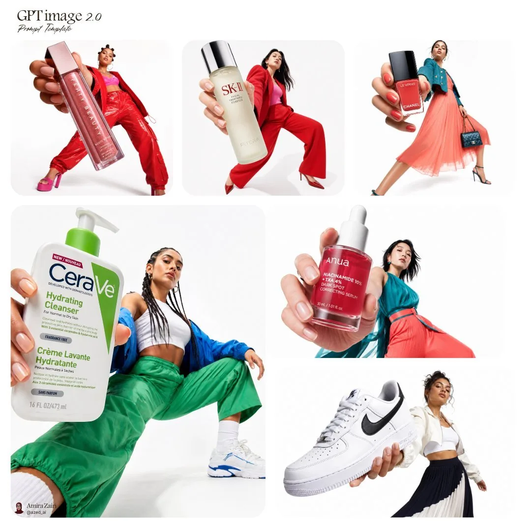 Fashion Product Collage Template reference