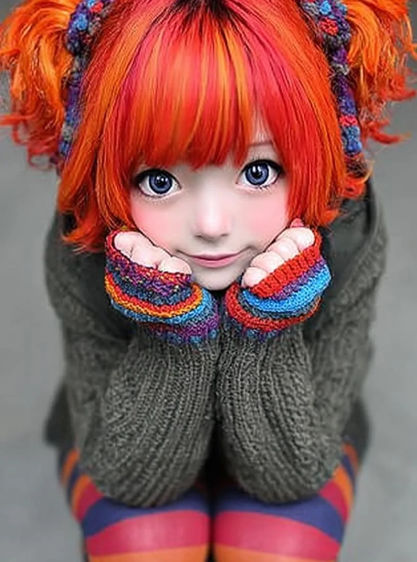 Kawaii Doll Magical Realism Character Portrait Prompt - Nano Banana Pro AI Prompt for Social Media Post reference