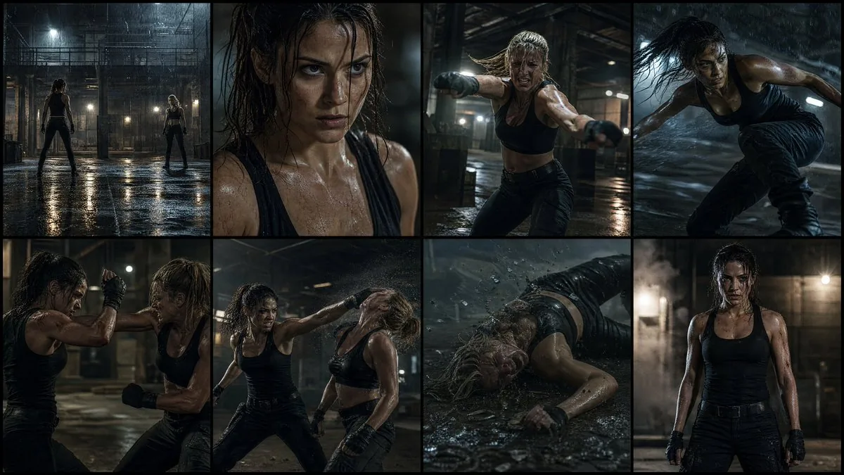 Cinematic Action Movie Storyboard reference