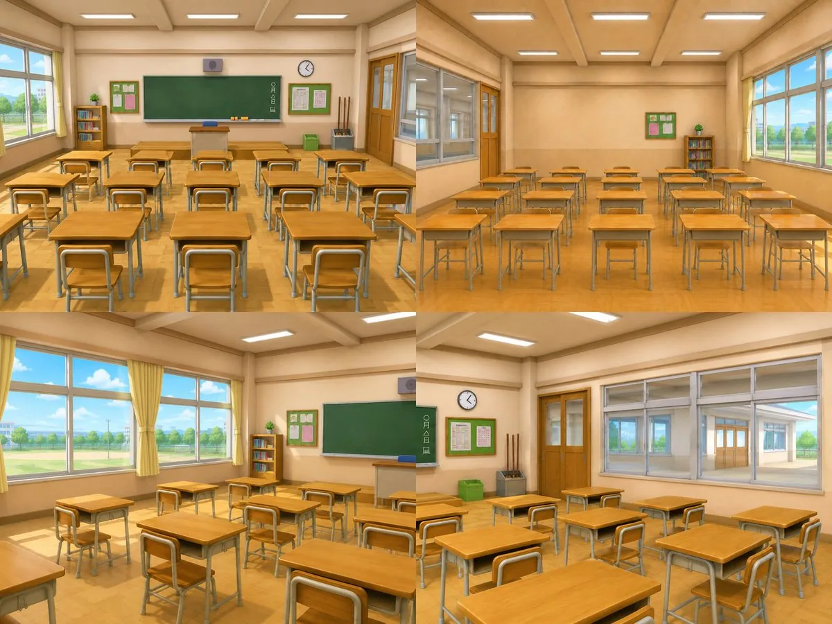 Classroom Interior Four-Way View reference
