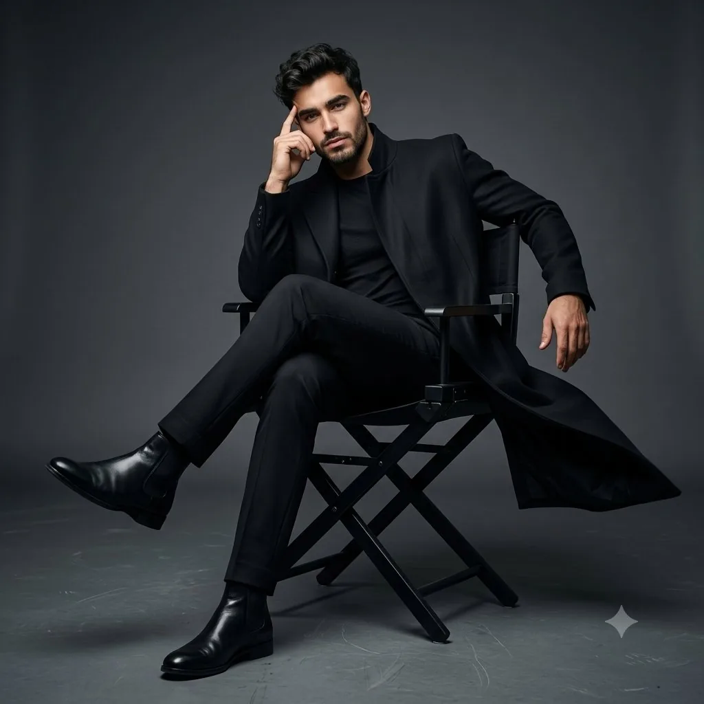 Full Body Cinematic Studio Portrait reference